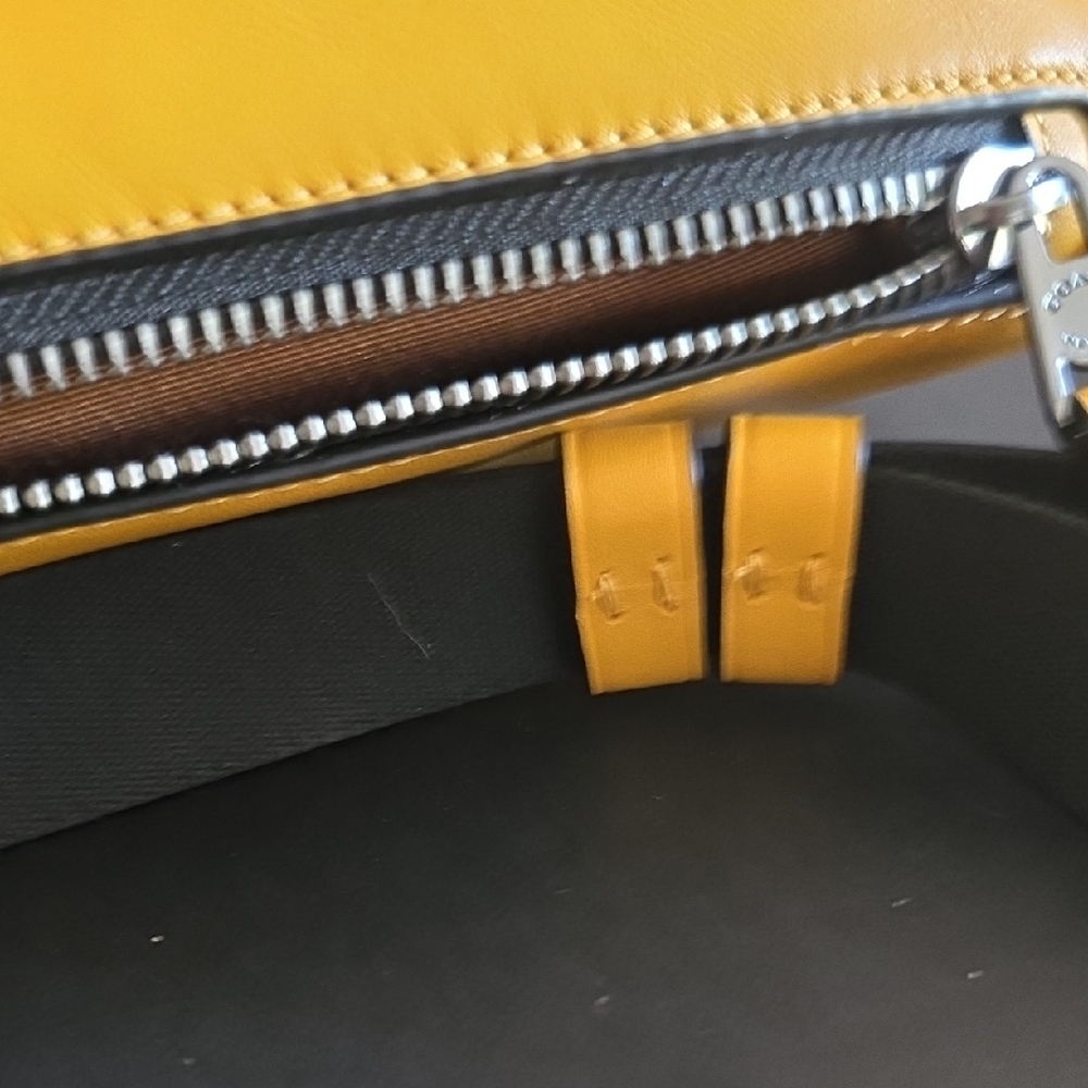 Coach Yellow and Black Logo Belt Bag - Picture 9 of 15